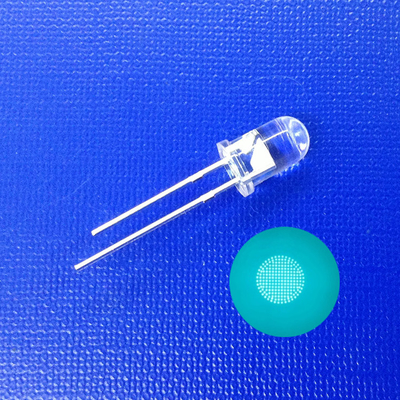 선명한 둥근 렌즈 LED 5mm 민트 녹색 방출 다이오드 교통 안전 차로 표시기