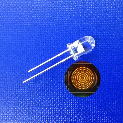 교통 신호등 시리즈 스테인리스 LED 5mm 다이오드 노란색 양버 방출 색상 둥근 머리 590-595nm 14000mcd 걸음 신호