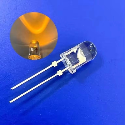 투어홀 5mm 45deg 590nm 앰버 컬러 LED 13000mcd