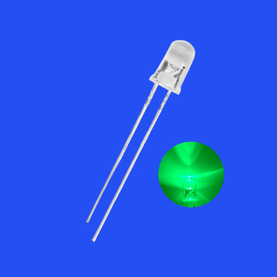 5mm 1.5Hz 12V 1/6 듀티 사이클 녹색 색상 515-525nm 5000-7000mcd 둥근 헤드 레지스터 통합 플래싱 LED