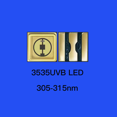 35*35mm 310nm UV LED 다이오드 세라믹 밀폐 120도 맑은 렌즈 UVB 칩 다이오드