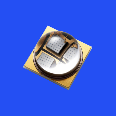 7.0*7.0mm 365~370nm UV LED 다이오드 60도 맑은 렌즈 UVB LED 다이오드