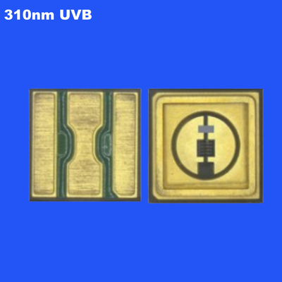 0.6W 310nm UVB 3535 SMD LED 칩 세라믹 밀폐 선명한 렌즈 120도 식물 성장