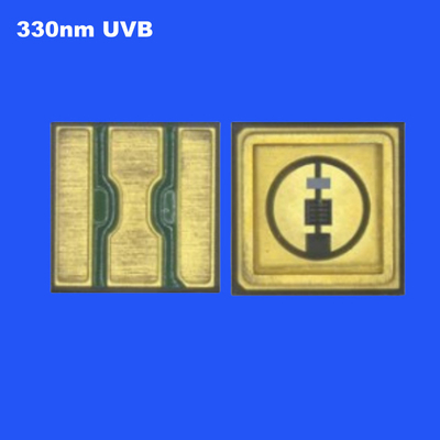 0.6W UVB 330nm 3535 SMD LED 세라믹 밀폐 고 방사능 전력 물 맑은 렌즈 살균 120도